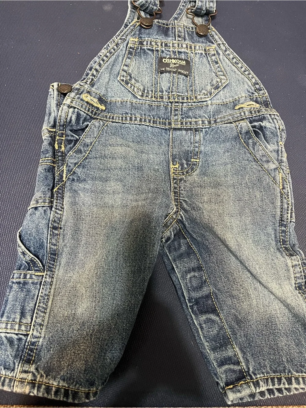 Baby OshKosh Vintage Denim Overall Pants size 3 months like new!